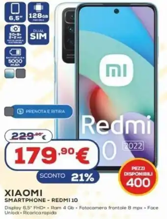 Euronics Xiaomi Smartphone - Redmi 10 offerta