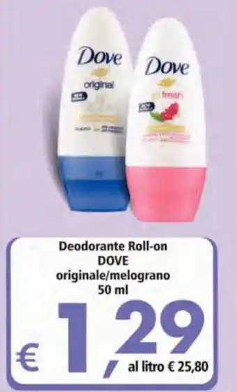 Dove Deodorante Roll-on originale/melograno 50ml
