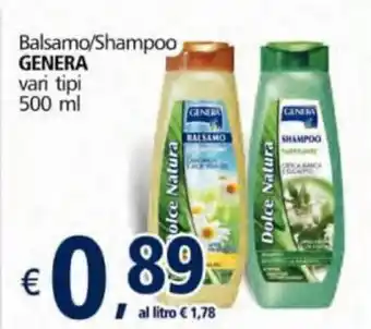 Alter Discount Genera Balsamo/Shampoo 500ml offerta