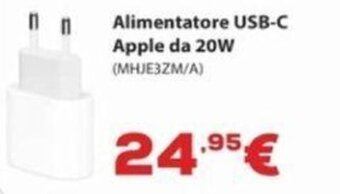 Alimentatore USB-C Apple da 20W