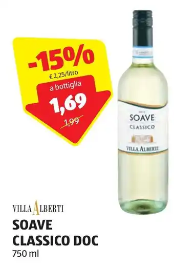ALDI Soave Classico Doc Villa Alberti 750 ml offerta