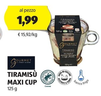 ALDI Tiramisù Maxi Cup 125 g offerta
