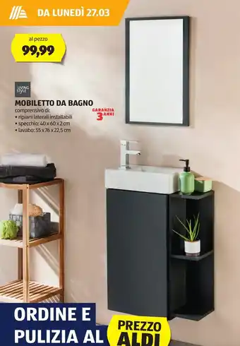 Mobiletto Da Bagno 55 x 76 x 22.5 cm