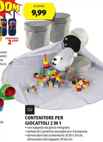 Easy Home Contenitore Per Giocattoli 2 In 1 ø 145 cm