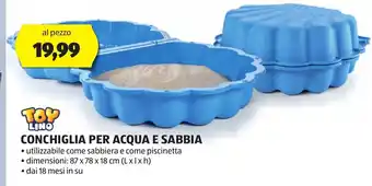 ALDI Toy Lino Conchiglia Per Acqua E Sabbia 87x78x18 cm offerta