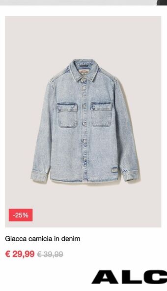 Giacca camicia in denim