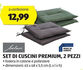 ALDI belavi Set di Cuscini Premium 2 pezzi offerta