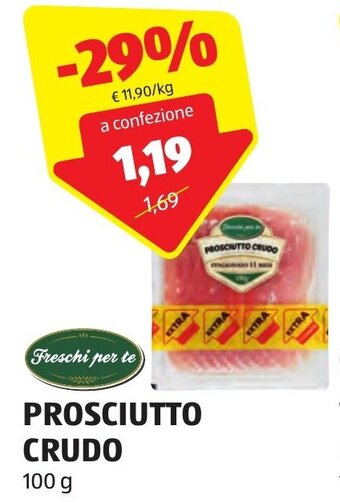 ALDI Prosciutto Crudo 100 g offerta