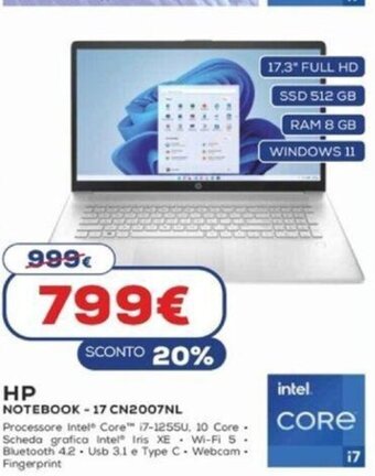 hp Notebook 17 CN2007NL