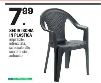 Sedia Ischia In Plastica Impilabile