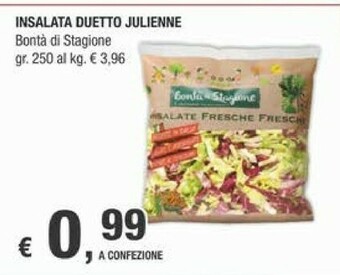 Crai Bonta Di Stagione Insalata Duetto Julienne offerta