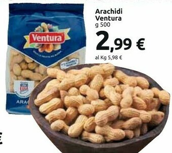 Carrefour Market Ventura Arachidi Americane Texas 500 G(ml) offerta