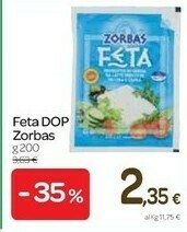 Carrefour Zorbas - Feta 200 G(ml) offerta
