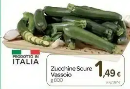 Carrefour Zucchine Scure Vassoio offerta