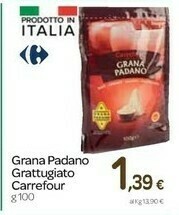 Carrefour - Grana Padano DOP Grattugiato 100 G(ml)