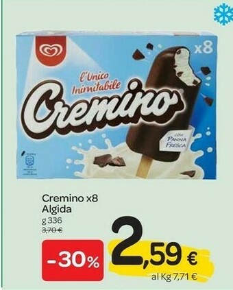 Carrefour Algida Cremino L'Unico Inimitabile 336 G(ml) offerta