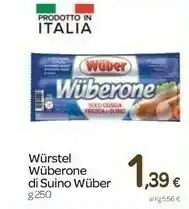 Carrefour Wuber Wuberone Di Puro Suino 250 G(ml) offerta