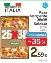 Carrefour Italpizza Pizza Margherita 26x38 offerta