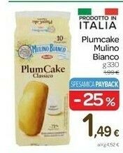 Carrefour Mulino Bianco PlumCake Classico 330 G(ml) offerta