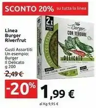 Carrefour Riverfrut - Burger 100% Vegetale Spinaci E Carote 200 G(ml) offerta