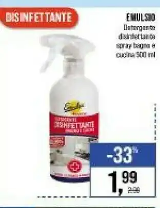 Caddy's Emulsio Detergente Disinfettante Spray offerta