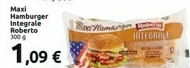 Carrefour Roberto - Maxi Hamburger Integrale 300 G(ml) offerta