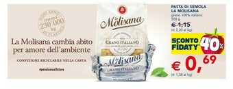 Esselunga La Molisana Caserecce Molisane N°29 500 G(ml) offerta