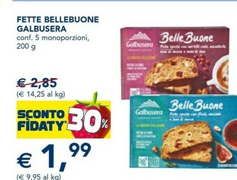 Esselunga Galbusera Fette Bellebuone offerta