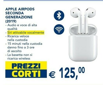 Esselunga Apple Airpods offerta