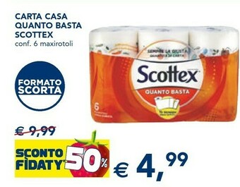 Esselunga Scottex Rotoli di carta offerta