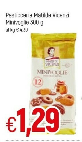 Famila Pasticceria Matilde Vicenzi Minivoglie offerta