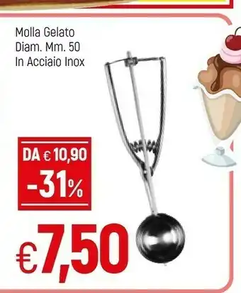 Famila Molla Gelato Diam. Mm. 50 In Acciaio Inox offerta