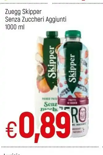 Famila Superstore Zuegg Skipper Pesca Senza Zuccheri Aggiunti 1000 G(ml) offerta