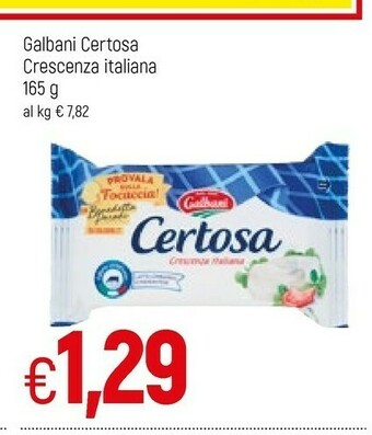Famila Galbani Certosa Crescenza 165 G(ml) offerta