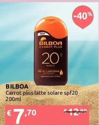 Ipersoap Bilboa Carrot Plus Latte Solare Spf20 offerta