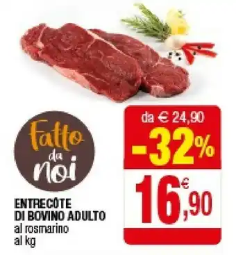 Iperal Entrecote Di Bovino Adulto Al Rosmarino offerta
