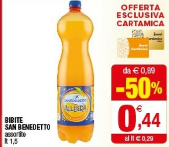 Iperal San Benedetto Bibite offerta