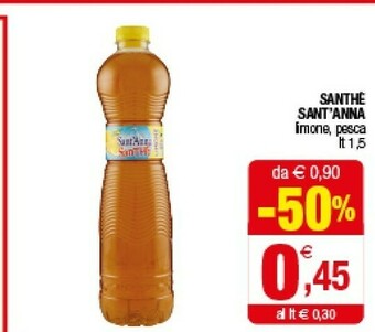 Iperal Sant'anna SanThè Al Limone 1500 G(ml) offerta