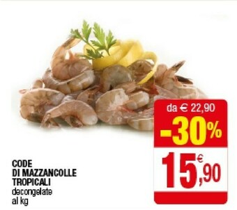 Iperal Code Di Mazzancolle Tropicali offerta