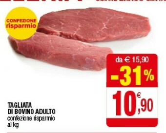 Iperal Tagliata Di Bovino Adulto offerta