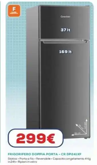 Euronics Frigorifero Doppia Porta CR DP421XF offerta
