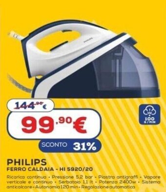 Philips Ferro Caldaia HI 5920/20