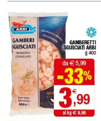 Iperal Arbi Gamberetti Sgusciati offerta