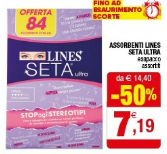 Iperal Lines Assorbenti Seta Ultra offerta