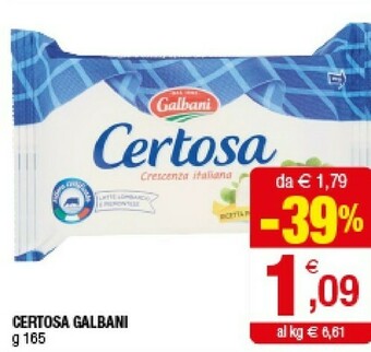 Iperal Galbani Certosa 165 G(ml) offerta