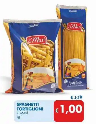 MD Discount Zi Marì Spaghetti Tortiglioni kg 1 offerta