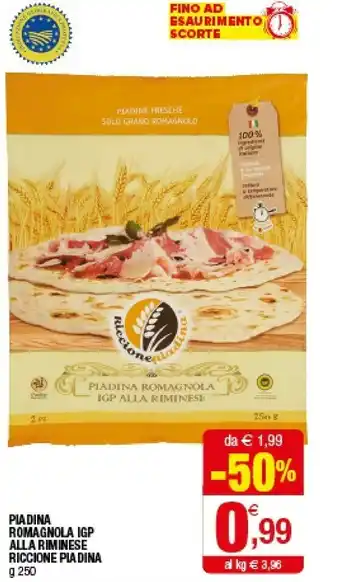 Iperal Riccione Piadina Piadina Romagnola IGP Alla Riminese offerta