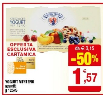 Iperal Vipiteno Yogurt offerta