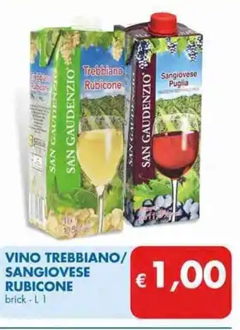 Vino Trebbiano/Sangiovese Rubicone brick L 1