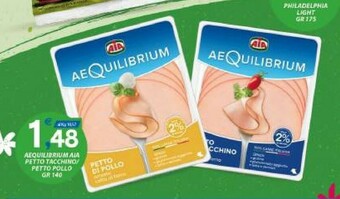 Vivo Supermercati Aia Petto Di Pollo Al Forno Aequilibrium 140 G(ml) offerta